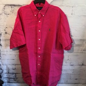 Ralph Lauren Black Label 100% Linen Button Down M